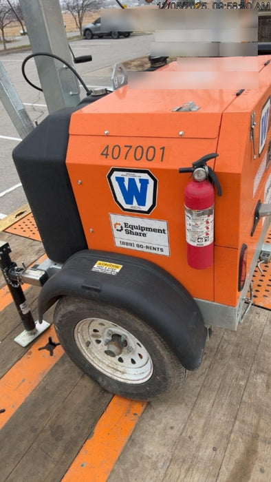 2024 Wanco WLTT-4MM4K Diesel, Deep Sea Controller, Shore Power Plug, Auto Start, (4) 350W LED Floodlights, 4kW Generator, 60 Gal Fuel Tank, 2" Ball, T3