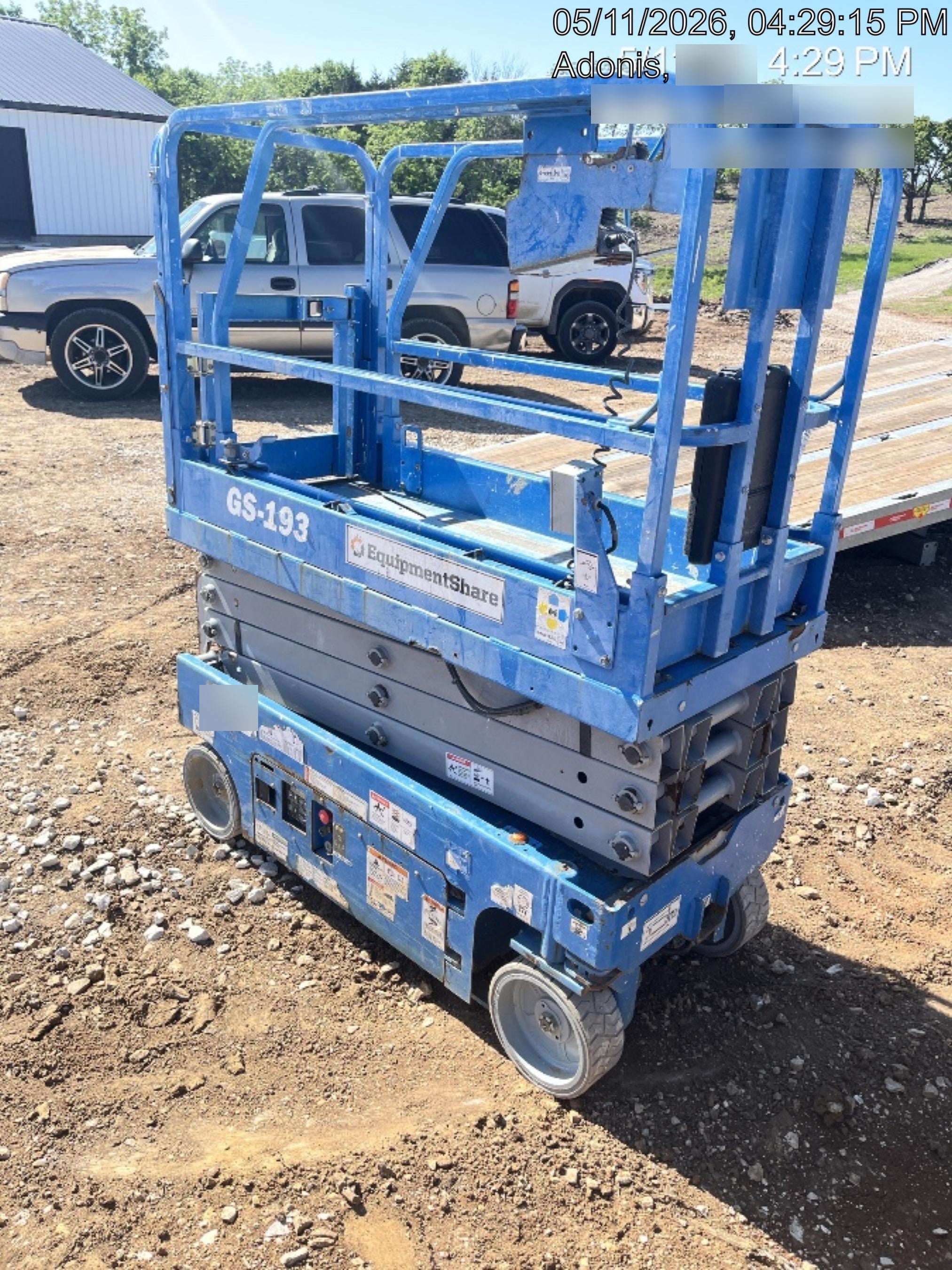 2020 Genie GS-1930 Solid Non Marking Tires, Beacon, Folding rails with half height swing gate