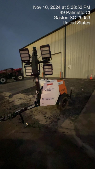 2024 Generac MLT6SKDS-STD4 ELEC WINCH Diesel, Electric Winch Mast, Powerzone Controller, (4) 320W LED Lights, 4kW Generator, 39.9 Gal Fuel Tank, 2" pintle, T3