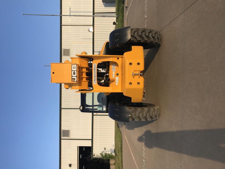 2019 JCB 510-56 Canopy, 74 HP, Solid Tires, STD Worklight, Beacon, Aux Hydraulics, Lifting Eye, Back up Alarm w/66" Carriage/60" Forks