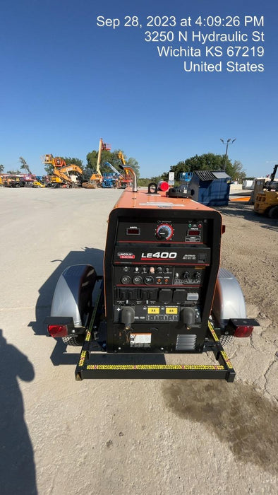 2022 Lincoln Electric LE400 Kubota V1505, Trlr, Cable Rack, Light Kit, ES Decals, T3