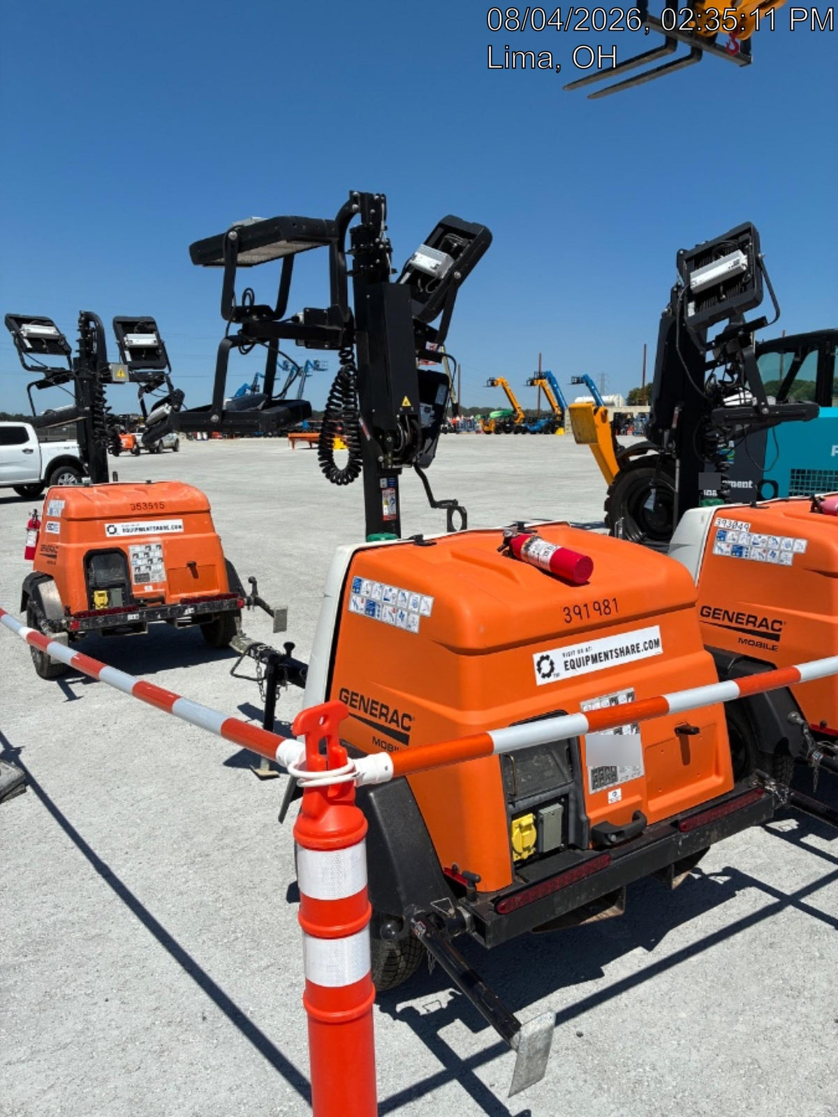 2024 Generac MLT2 Diesel, Flex Switch 120V Input, Powerzone Controller, 
(4) 320W LED Lights, 4kW Generator, 39.9 Gal Fuel Tank, 2" Ball, T3