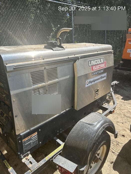 2019 Lincoln Electric Vantage 322 Ready-Pak 3, Two Wheel Trailer, Fender and Light Kit, Cable Rack