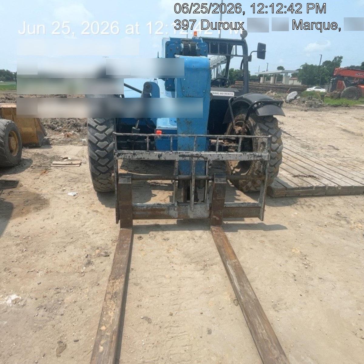 2018 Genie GTH-636 Genie GTH-636 w/Open ROPS, Solid Tires, Work Light/Beacon, 48" Carriage and Forks