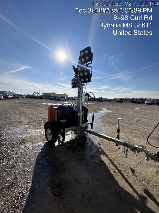 2025 Wanco WLTT-4MM4K Diesel, Mitsubishi L2E, 9.0HP @1800 rpm, Deep Sea Controller, Shore Power Plug, Auto Start, (4) 350W LED Floodlights, 4kW Generator, 60 Gal Fuel Tank, 2" Ball, T3