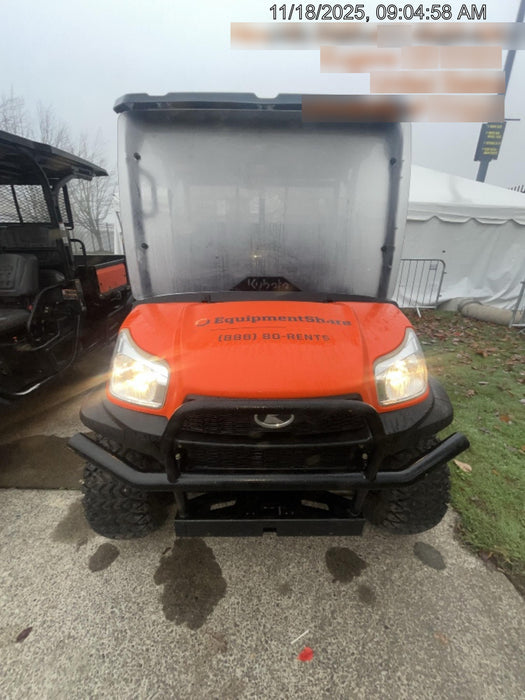 2020 Kubota RTV-X1140W-H 4WD utility cart -LED strobe -Windshield tempered glass -Plastic canopy -Wire harness kit -Backup alarm