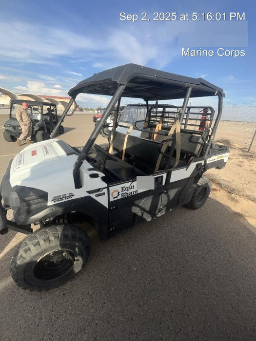 2022 Kawasaki Mule PRO-DXT Standard Options, Backup Alarm, Beacon, Plastic Hard Top, Poly Windshield, Horn Kit