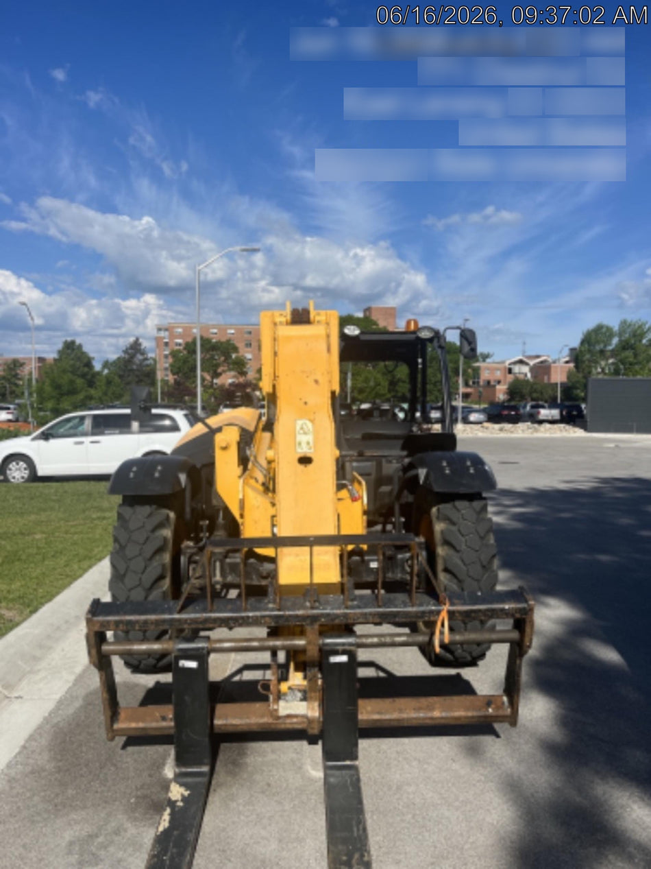 2019 JCB 506-36 Canopy, 74 HP, FF Tires, STD Worklight, Beacon, Aux Hydraulics, Lifting Eye, Back up Alarm 48" Carriage/48" Forks