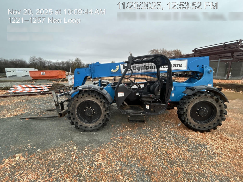 2019 Genie GTH-636 Canopy, Solid RT Tires, LED Work Lights, Beacon 60" QA Carriage, 48" Forks