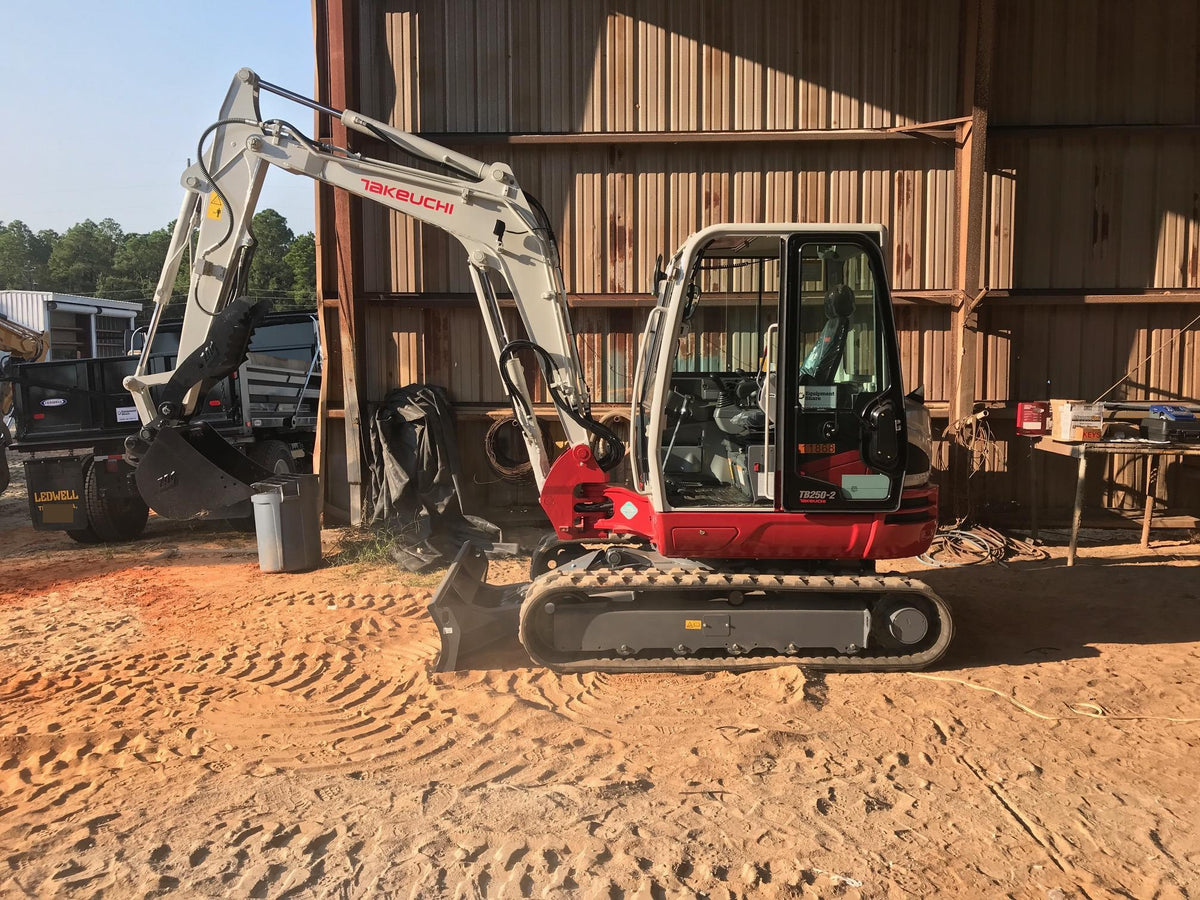 2020 Takeuchi TB250-2C Cab/Heat/Air, Rubber Tracks, Manual TAG QC