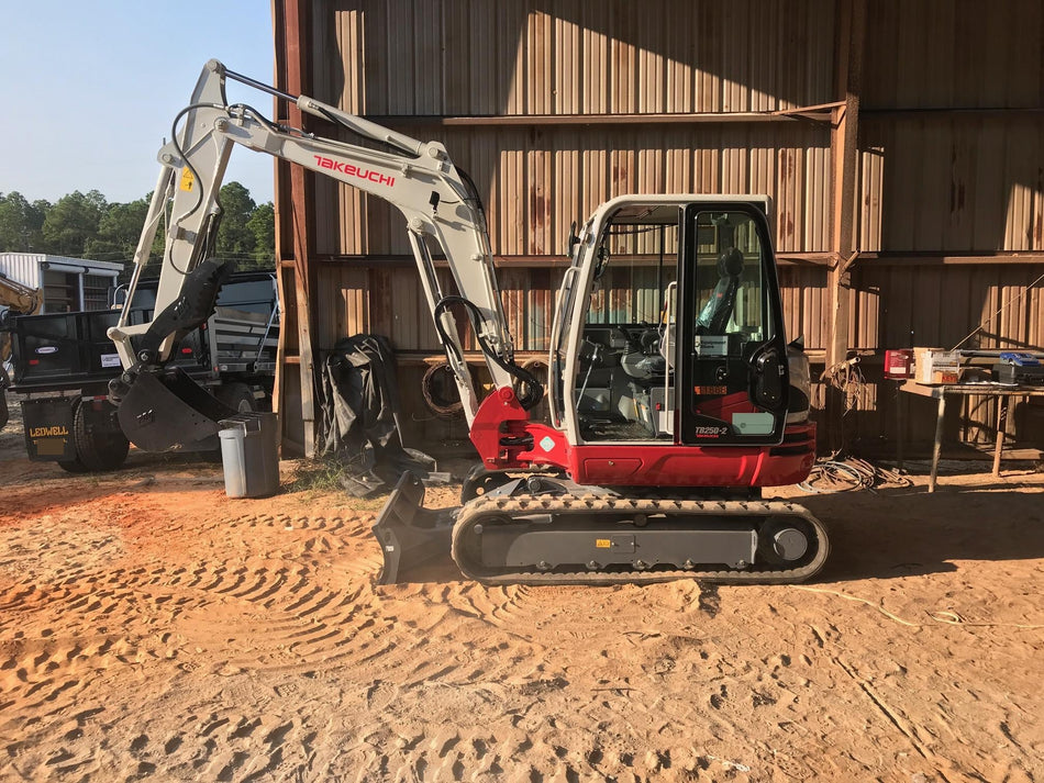 2020 Takeuchi TB250-2C Cab/Heat/Air, Rubber Tracks, Manual TAG QC