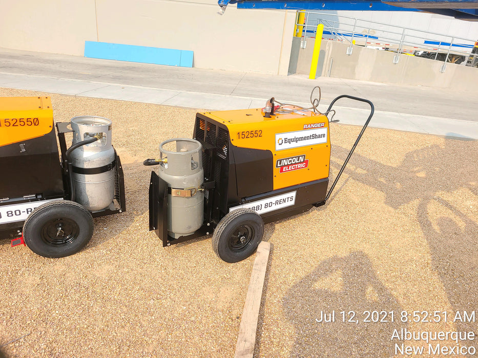 2021 Lincoln Electric Ranger 305 LPG LPG One-Pak (includes undercarriage, tank holder & tank strap) ORANGE