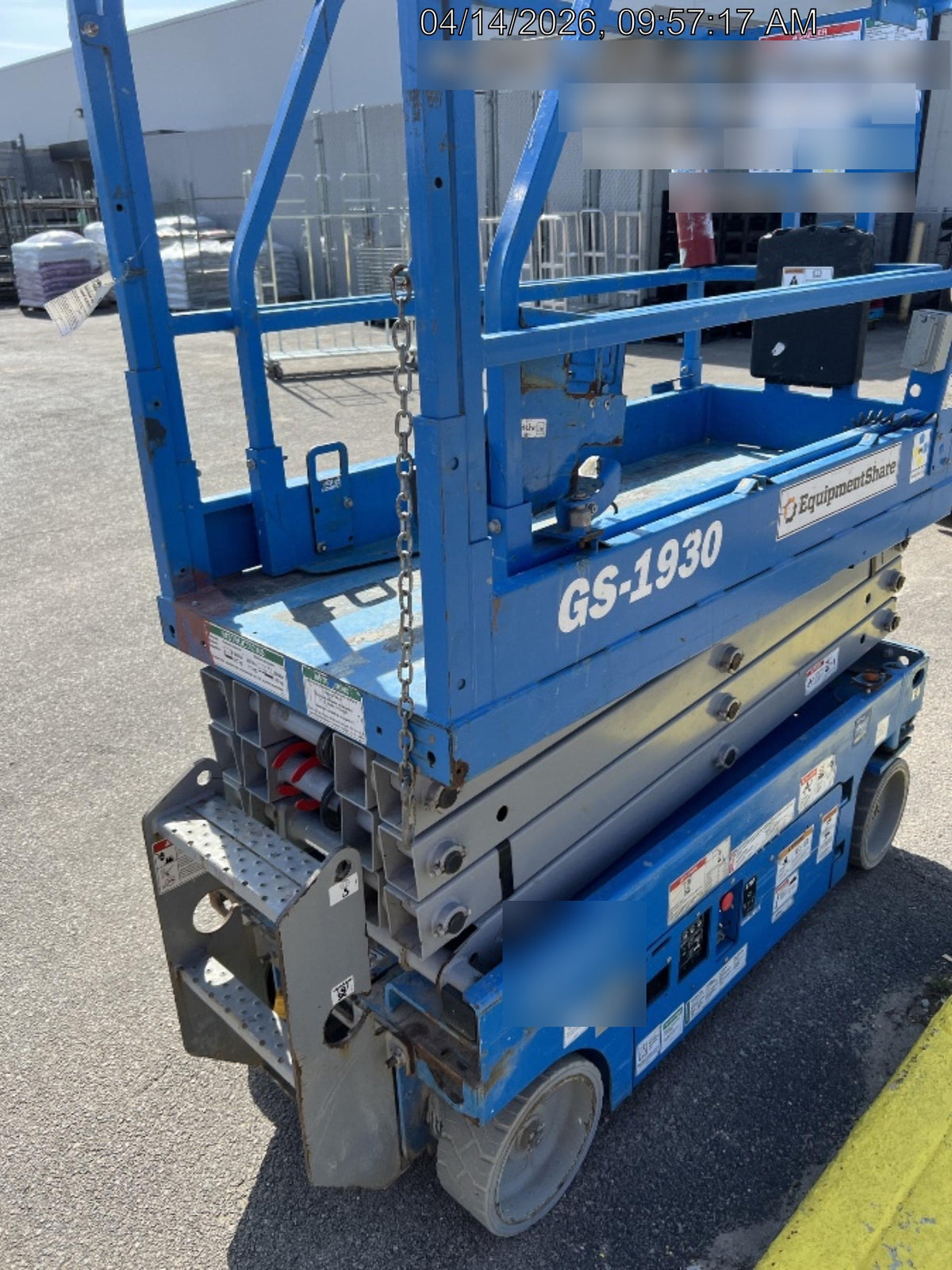 2019 Genie GS-1930 Fixed rails with chain Entry