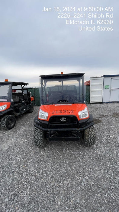 2022 Kubota RTV-X1140W-H Plastic Canopy, Windshield Acrylic Clear, LED Strobe Light, Wire Harness Kit, Back up Alarm