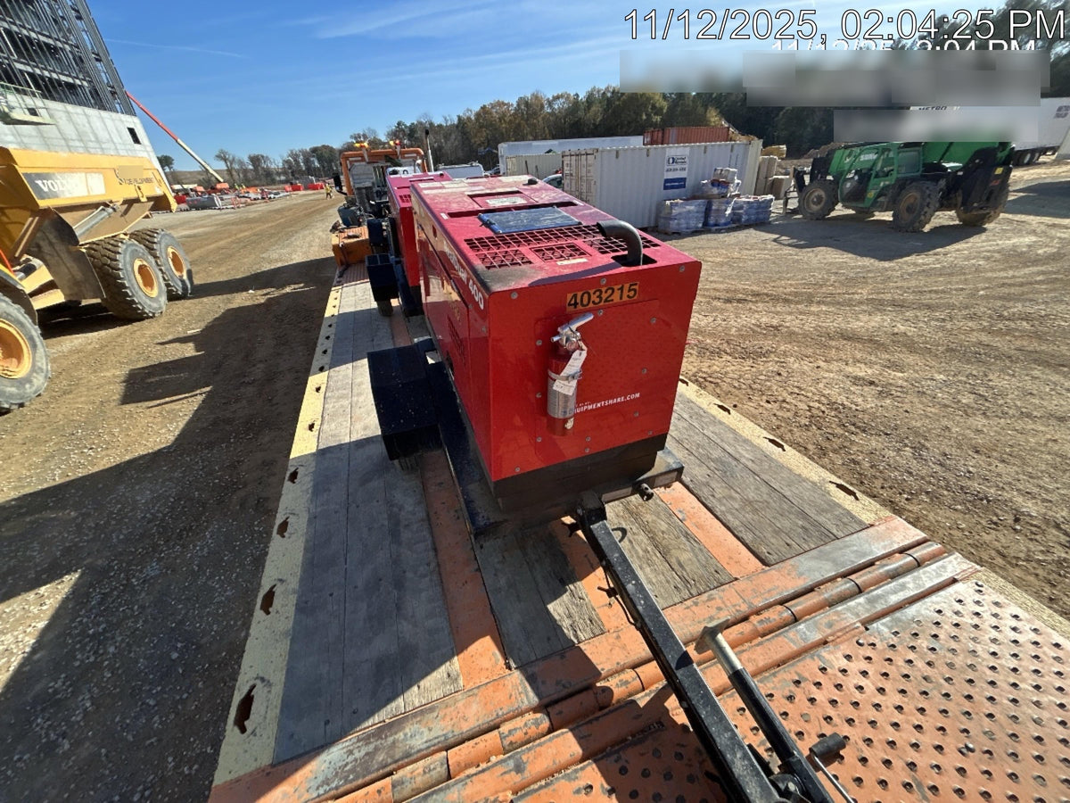 2024 Shindaiwa DGW400MDL Kubota D902 Engine, 23 HP, Dual Op Welder, Wire, Arc, Droop Stick, Tig, and CC Stick Functionality, Simulphase, 3 Phase and 1 Phase Gen Output, Single Axle NB Trlr, Slr Trckl Chrg 12V 12W, Fire Ext