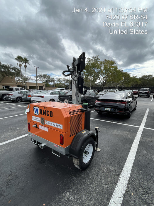 2023 Wanco WLTT-4MM4K Diesel, Deep Sea Controller, Shore Power Plug, Auto Start, (4) 350W LED Floodlights, 4kW Generator, 60 Gal Fuel Tank, 2" Ball, T3