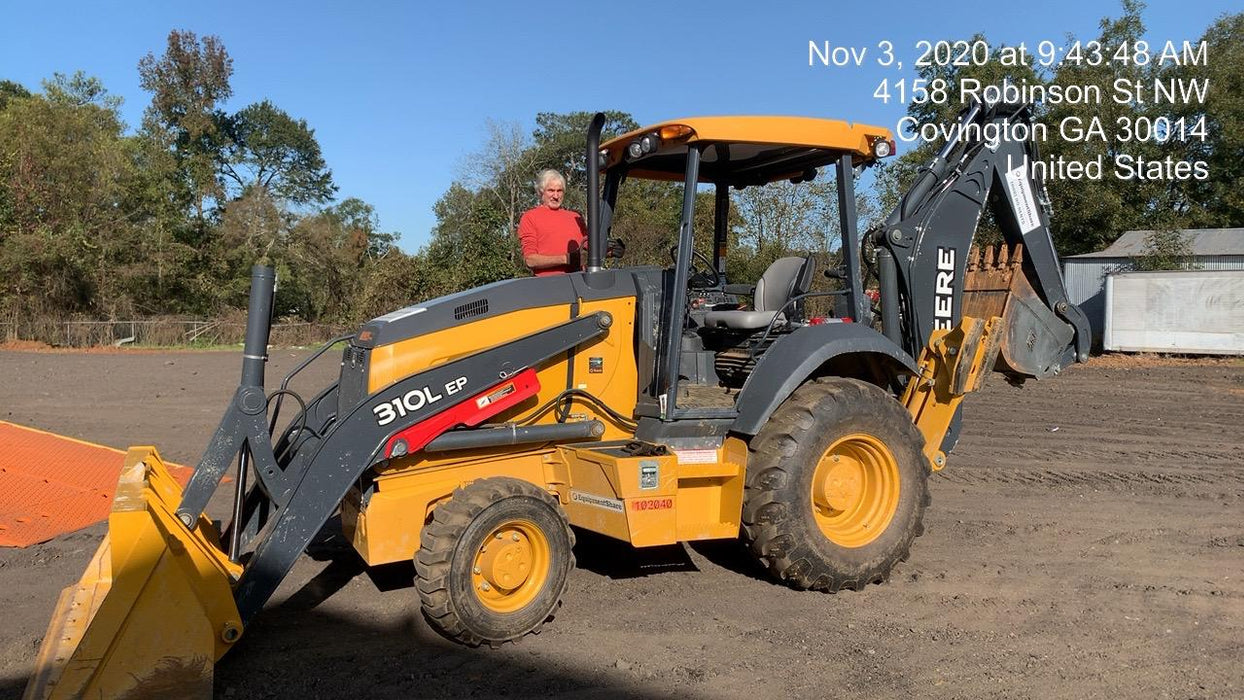 2020 John Deere 310LEP Canopy, 4WD, Standard Stick, Pilot Controls, 2 Way Hydraulics, TAG Manual QC