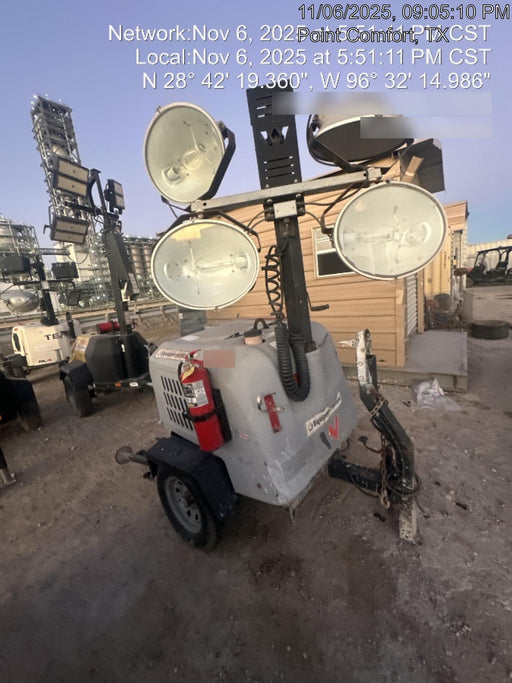 2019 Wacker Neuson LTV6L-MH Wacker Neuson LTV6L Mobile Light Tower w/Fuel Level Sensor Installed