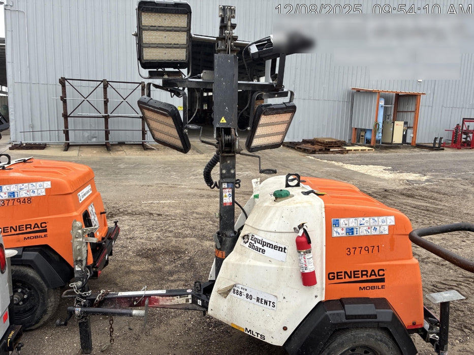 2023 Generac MLT2 Diesel, Flex Switch 120V Input, Powerzone Controller, 
(4) 320W LED Lights, 4kW Generator, 39.9 Gal Fuel Tank, 2" Ball, T3