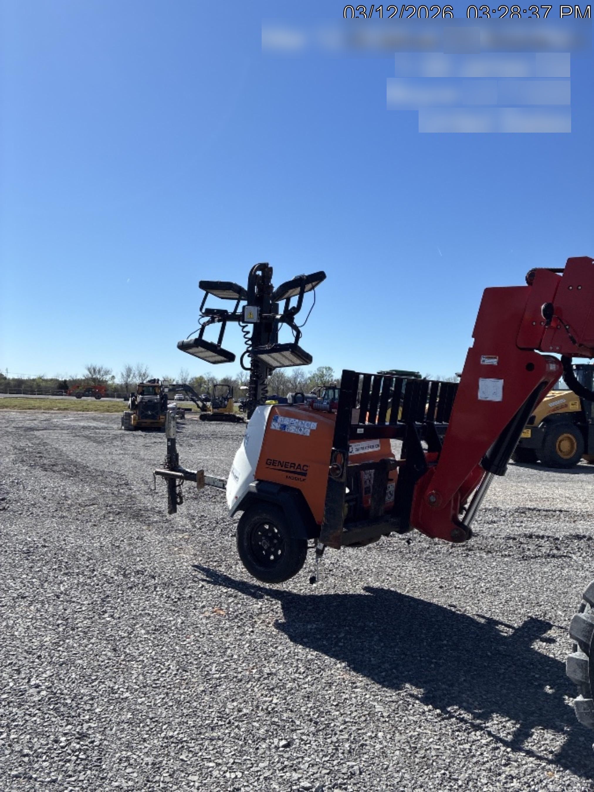 2024 Generac MLT2 Diesel, Flex Switch 120V Input, Powerzone Controller, 
(4) 320W LED Lights, 4kW Generator, 39.9 Gal Fuel Tank, 2" Ball, T3
