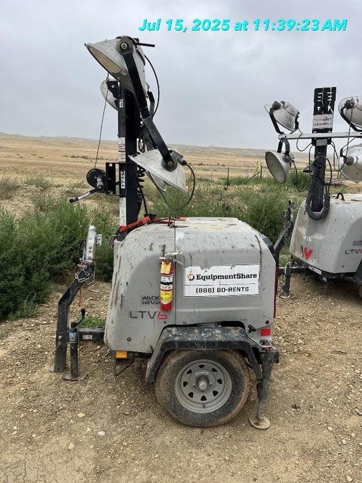Wacker Neuson LTV6K-MH Wacker Neuson LTV6K Mobile Light Tower w/Fuel Level Sensor Installed