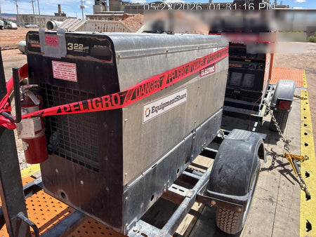 2019 Lincoln Electric Vantage 322 Ready-Pak 3, Two Wheel Trailer, Fender and Light Kit, Cable Rack