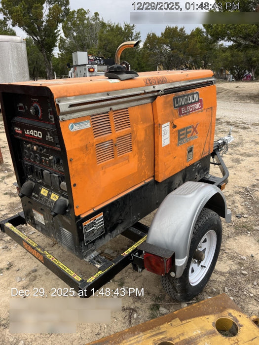 2022 Lincoln Electric LE400 Kubota V1505, Trlr, Cable Rack, Light Kit, ES Decals, T3