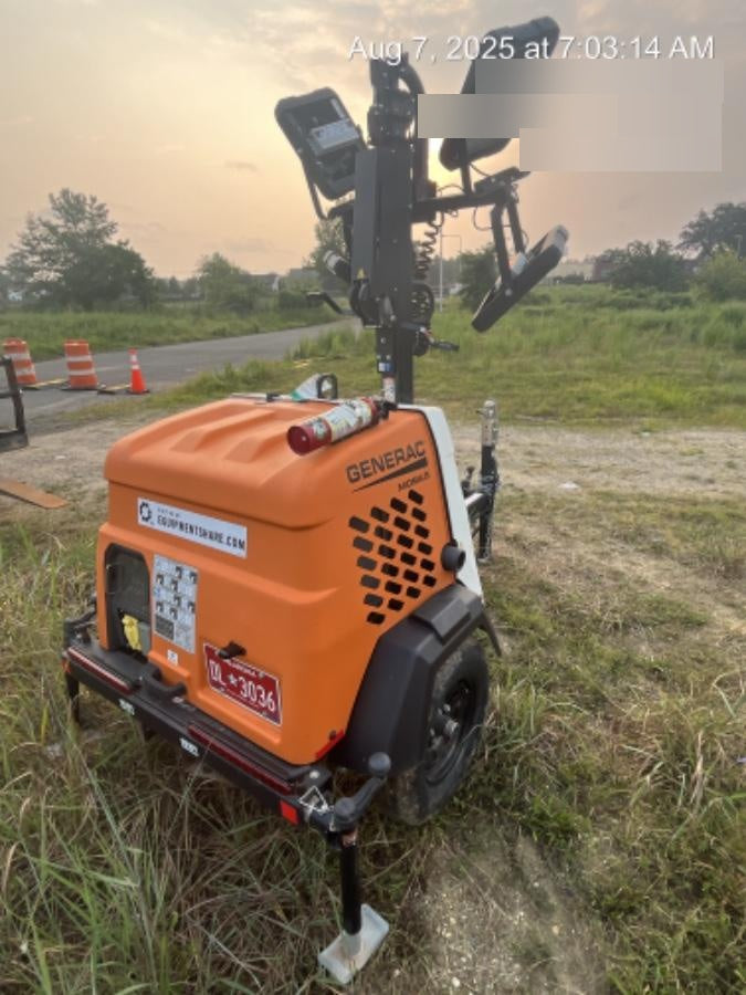 2023 Generac MLT2 Diesel, Flex Switch 120V Input, Powerzone Controller, 
(4) 320W LED Lights, 4kW Generator, 39.9 Gal Fuel Tank, 2" Ball, T3
