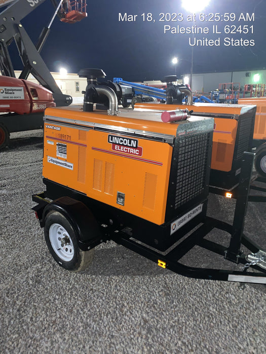 2021 Lincoln Electric Vantage 549X Ready Pak 3, ORANGE (includes trailer, cable rack, fender light kit)