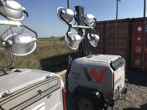 2019 Wacker Neuson LTV6L-MH Mobile Light Tower w/Fuel Level Sensor Installed