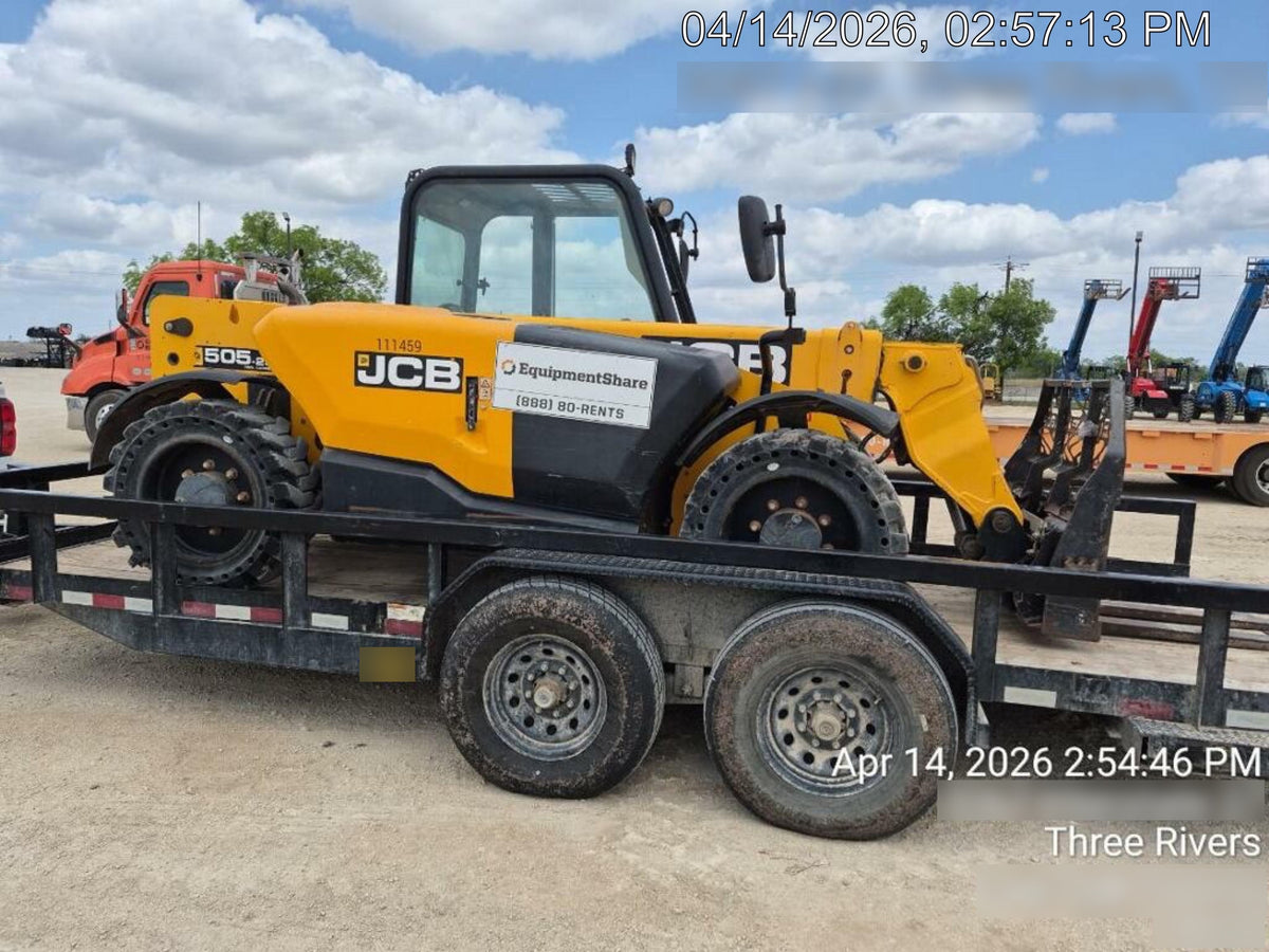 2020 JCB 505-20TC Canopy, Solid Tires, Work Lights, Beacon, Aux Hydraulics, Back up Alarm, ES Decals