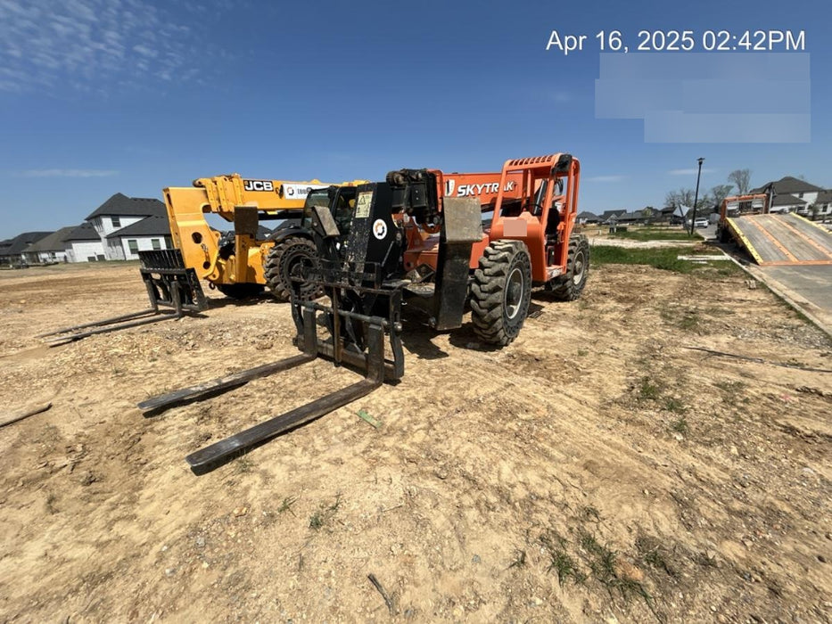 2018 Skytrak 10054 Skytrak 10054 10K Telehandler w/Open ROPS Solid Tires, LED Work Lights, Rotating Beacon, 60" Carriage/60" Forks