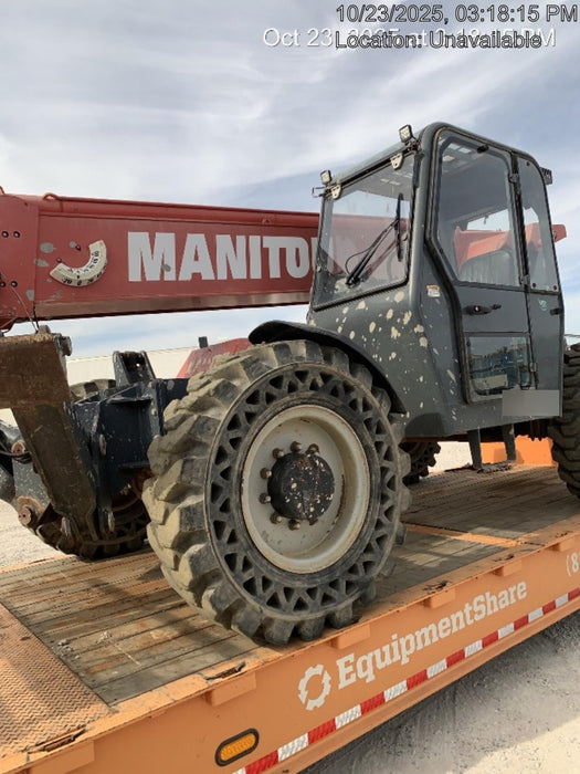 2018 Manitou MTA10055 Manitou MTA 10055 w/Cab/Heat/AC, Work Lights/Strobe, Aux Hyd, Solid Tires, Lift Hook, 66" Carriage, 60" Forks