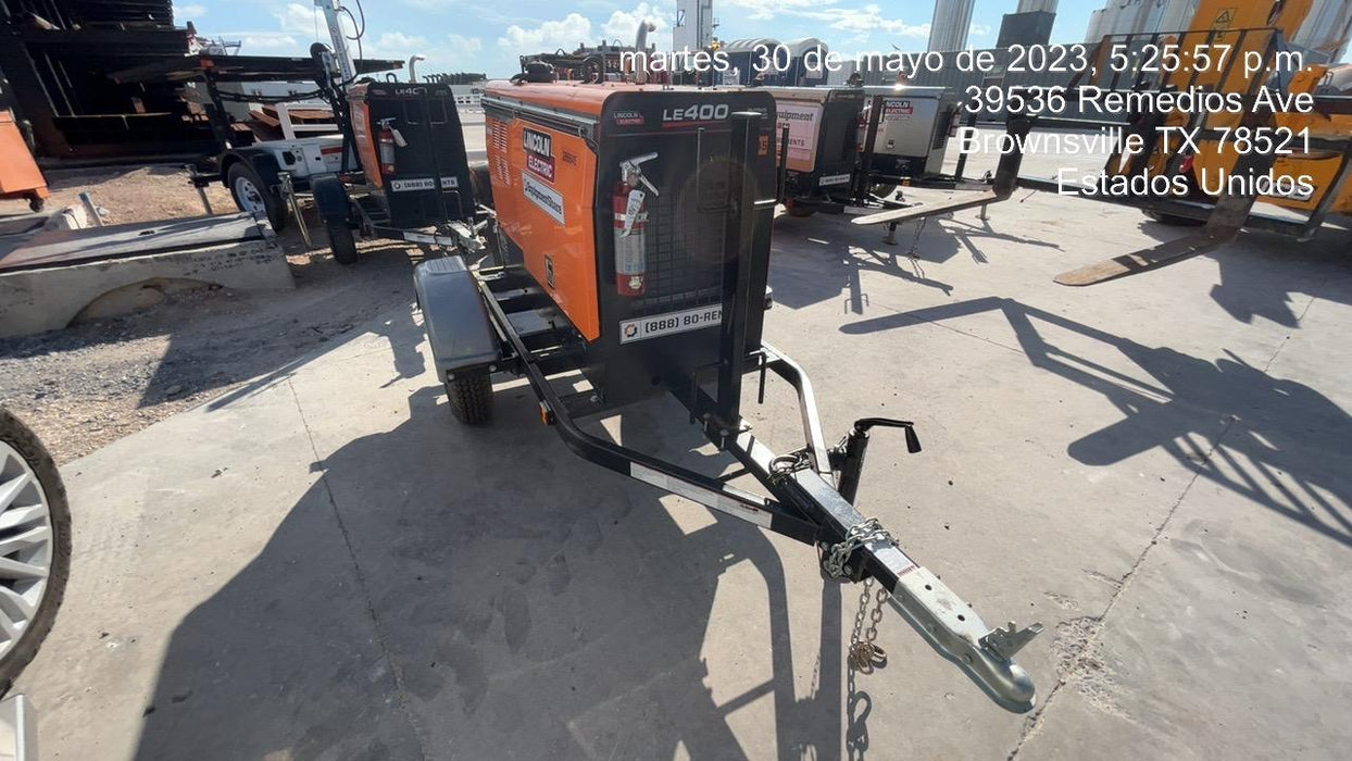 2022 Lincoln Electric LE400 Kubota V1505, Trlr, Cable Rack, Light Kit, ES Decals, T3