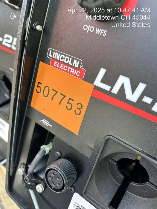 2025 LINCOLN ELECTRIC LN-25X w/Flowmeter