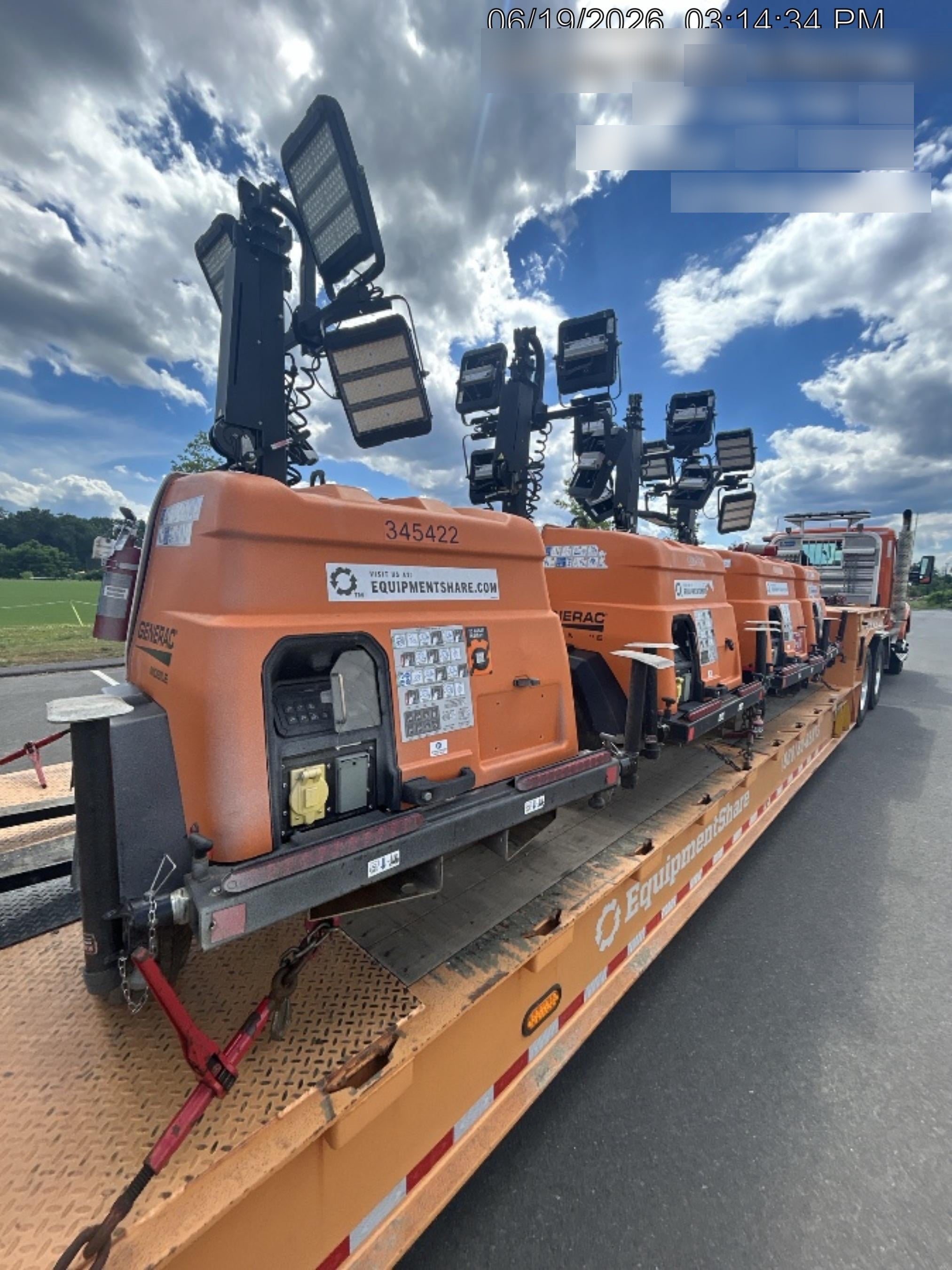 2023 Generac MLT2 Diesel, Flex Switch 120V Input, Powerzone Controller, (4) 320W LED Lights, 4kW Generator, 39.9 Gal Fuel Tank, 2" Ball, T3