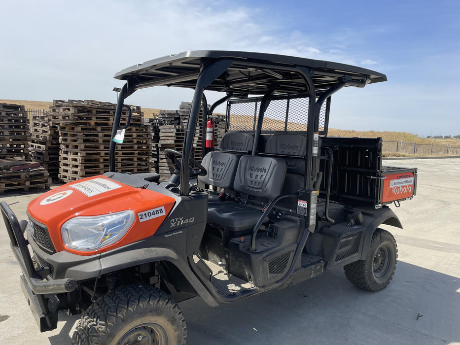 2022 Kubota RTV-X1140W-H Plastic Canopy, Windshield Acrylic Clear, LED Strobe Light, Wire Harness Kit, Back up Alarm