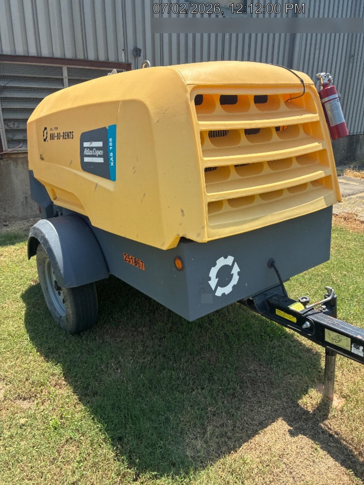 2022 ATLAS COPCO XAS188 CWK