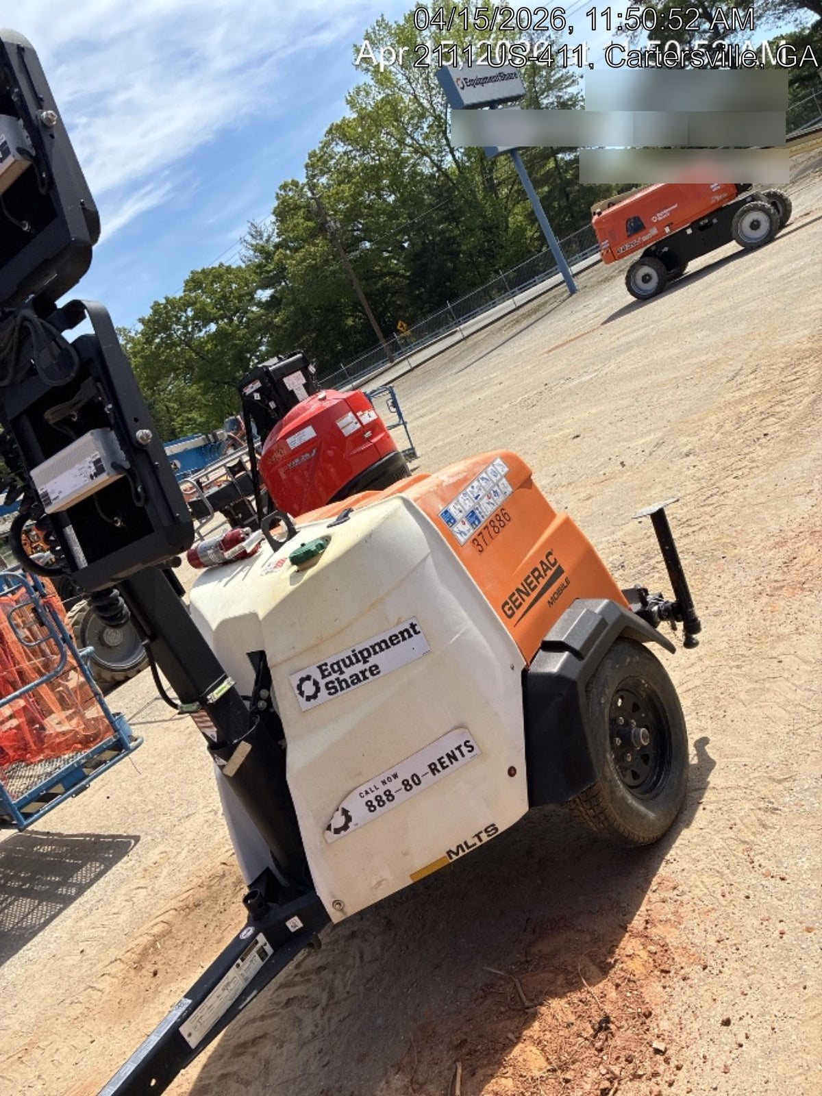 2023 Generac MLT2 Diesel, Flex Switch 120V Input, Powerzone Controller, 
(4) 320W LED Lights, 4kW Generator, 39.9 Gal Fuel Tank, 2" Ball, T3