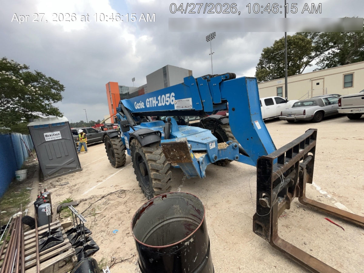 2018 Genie GTH-1056 Genie GTH-1056 w/Enclosed Cab w/HVAC, Work Lights, Solid Tires, Beacon, 60" Carriage and Forks