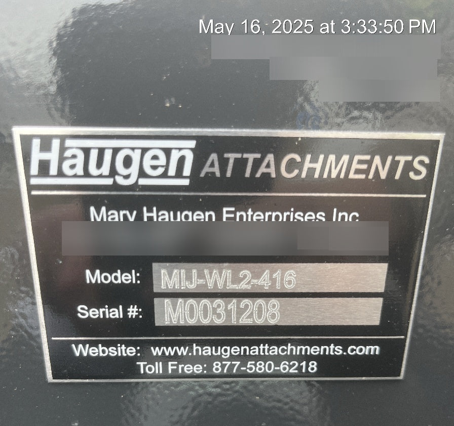 2025 HAUGEN MIJ-WL2-416