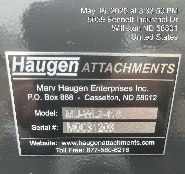 2025 HAUGEN MIJ-WL2-416