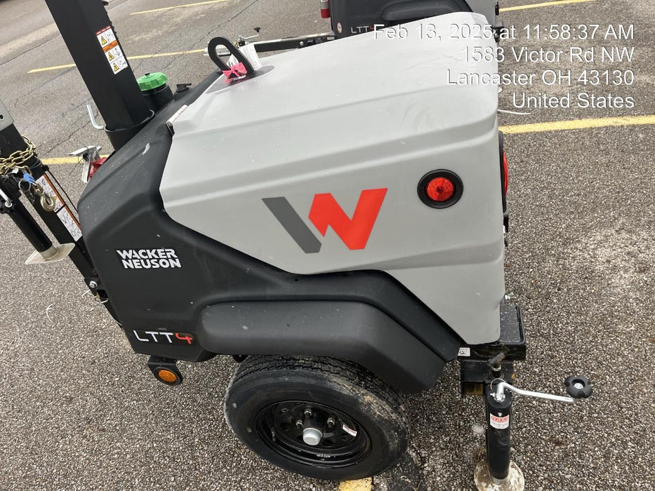 2024 Wacker Neuson LTT4 Diesel, Kohler KDW702, Deep Sea Controller, Auto Start, LED 320W, Bypass Outlet, T3
