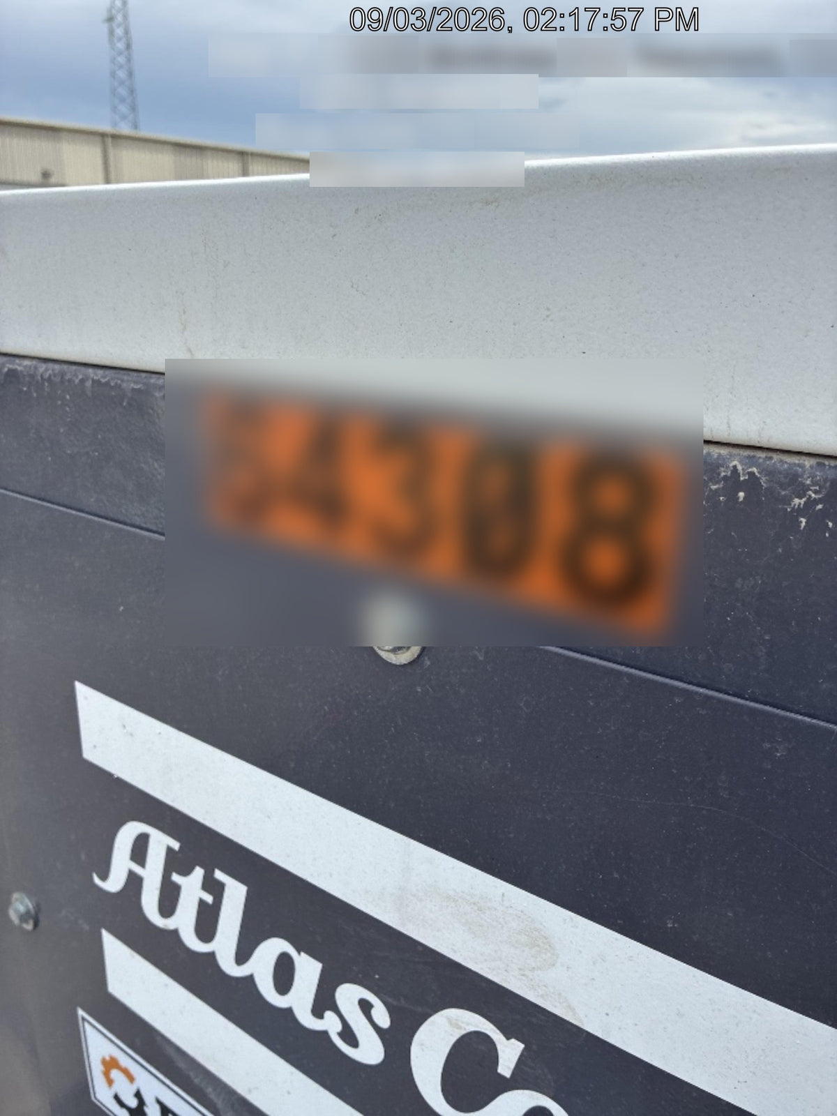2020 ATLAS COPCO PAS 100 HF CS Enclosed