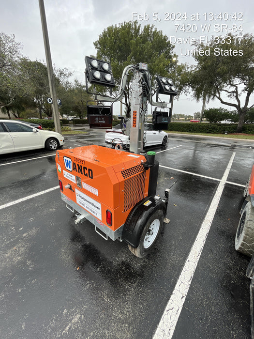 2023 Wanco WLTT-4MM4K Diesel, Deep Sea Controller, Shore Power Plug, Auto Start, (4) 350W LED Floodlights, 4kW Generator, 60 Gal Fuel Tank, 2" Ball, T3