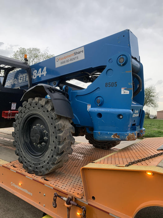 2018 Genie GTH-844 Genie GTH-844D w/Open ROPS, Solid Tires, Work Light/Beacon, 60" Carriage and Forks
