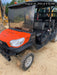 2020 Kubota RTV-X1140WL-H 4 seat diesel cart, plastic canopy, HD tires, steel wheels, tinted windshield, strobe light, and backup alarm