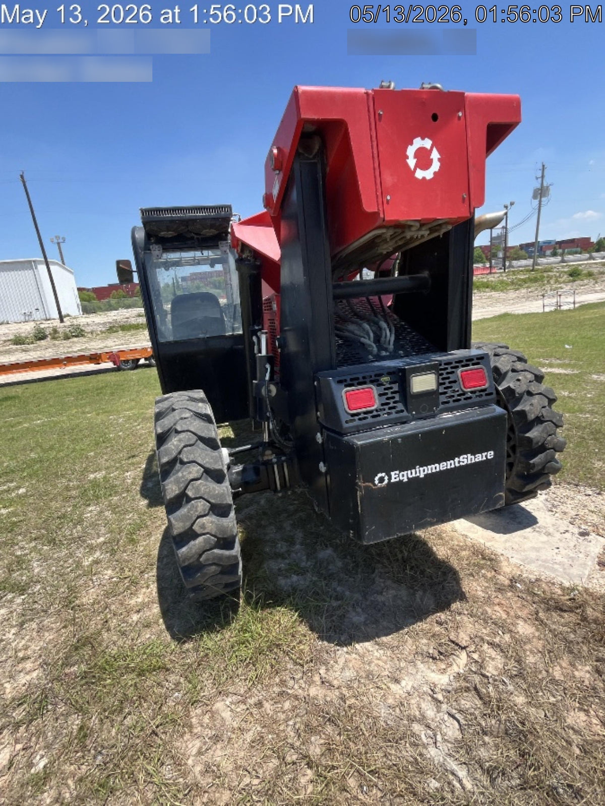2019 Manitou MTA10055 Cab/Heat/Air, 120 HP, Solid Tires, Work Lights, Lift Hook, Auxiliary Hydraulics 66" Carriage and 60" Forks