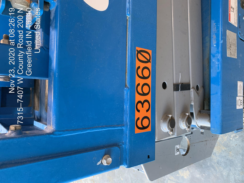 2020 Genie GS-1930 Solid Non Marking Tires, Beacon, Folding rails with half height swing gate