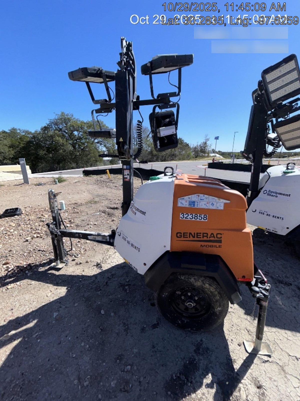 2023 Generac MLT2 Diesel, Flex Switch 120V Input, Powerzone Controller, (4) 320W LED Lights, 4kW Generator, 39.9 Gal Fuel Tank, 2" Ball, T3